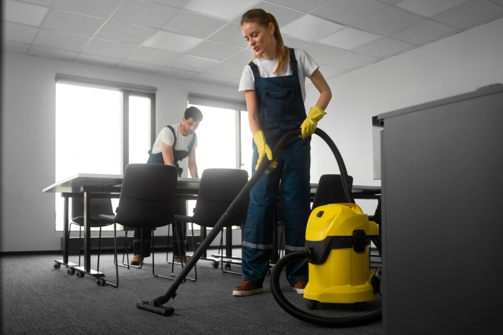 Everywhere Cleaning Services team providing professional Office cleaning in Edmonton